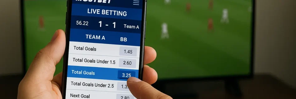 Vantagens competitivas dos mercados live da Mostbet